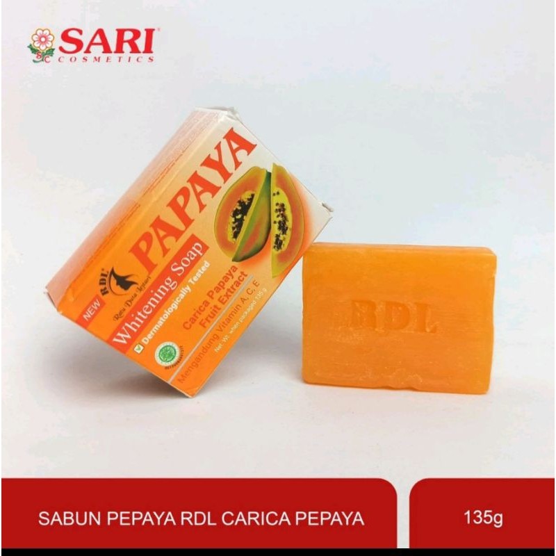SARI COSMETICS - Sabun Papaya RDL Original Carica Pepaya Whitening 135gr