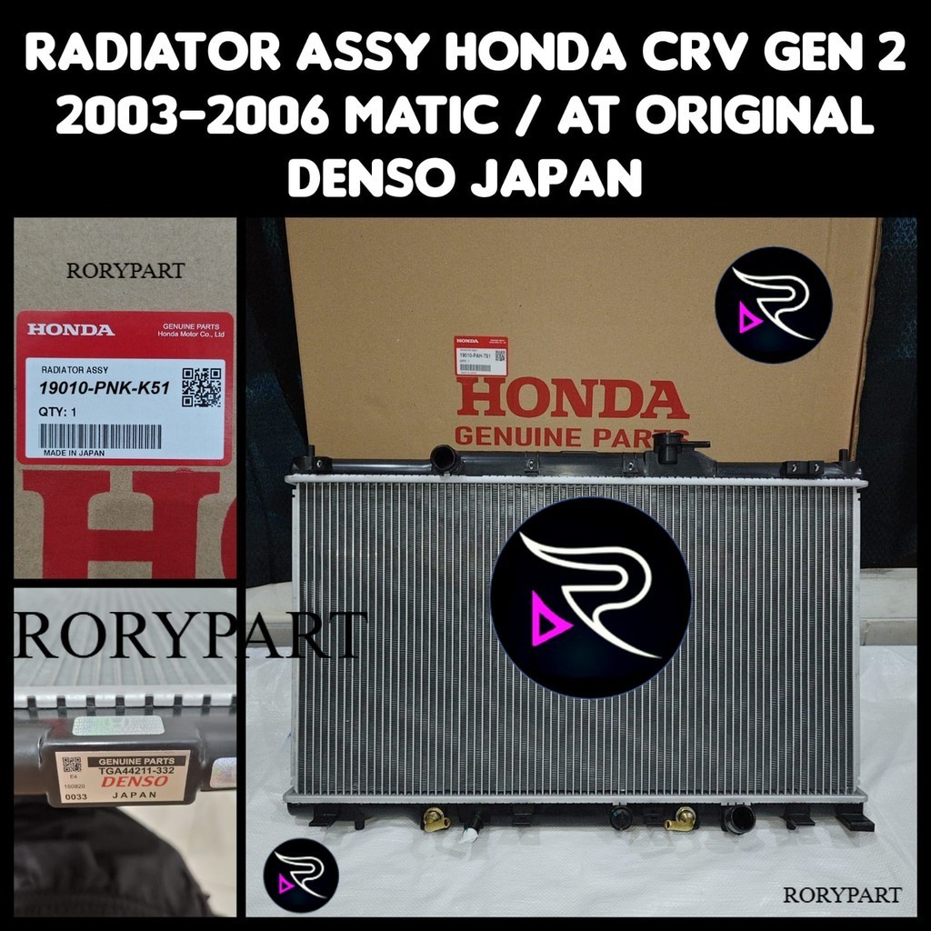 RADIATOR ASSY HONDA CRV GEN 2 2002-2006 MATIC ORIGINAL DENSO JAPAN