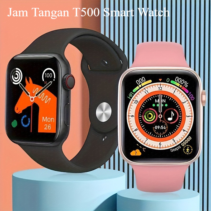 T500 Jam Tangan Pintar / Smart Band T500 Fitnes dan Joging Jam Tangan T500 Original