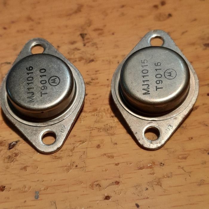 Part MJ 11015 MJ 11016 MJ11015 MJ11016 Motorola NOS (1 pasang/2pcs) used copotan Electrical Equipmen