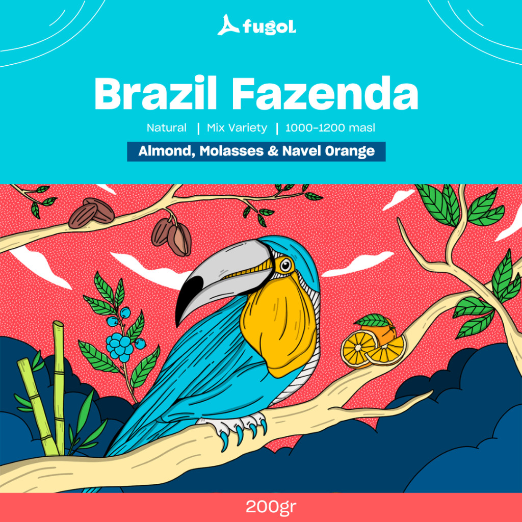 

Kopi Arabika BRAZIL FAZENDA SANTA MARIA (200 gr) Single Origin