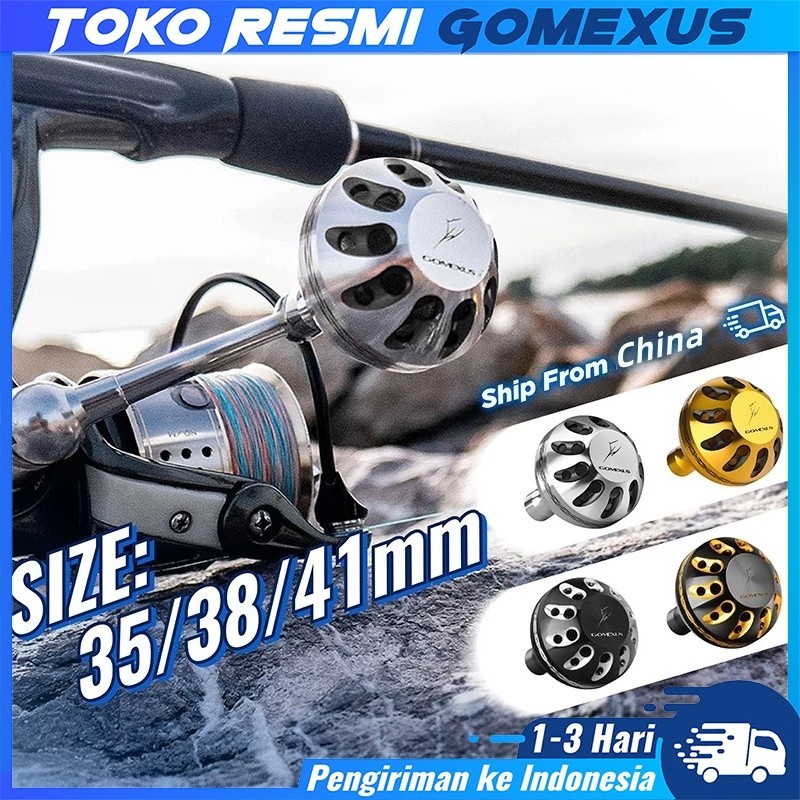 SHAFFSHOP Gomexus Handle Knob 35-41mm Joran BC pancing alat pancing set  knop Stradic  Daiwa Lexa sh