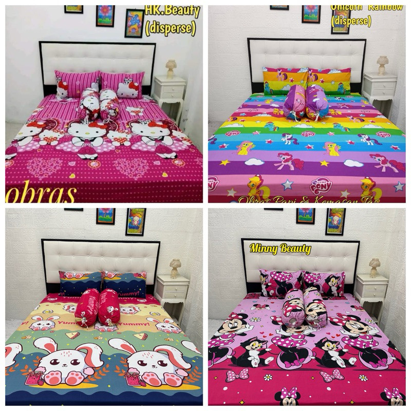SUPER SALE sprei karakter,spreimurah,spreihellokity,sprei karakter anak perempuan,spreikuromi,sprei1