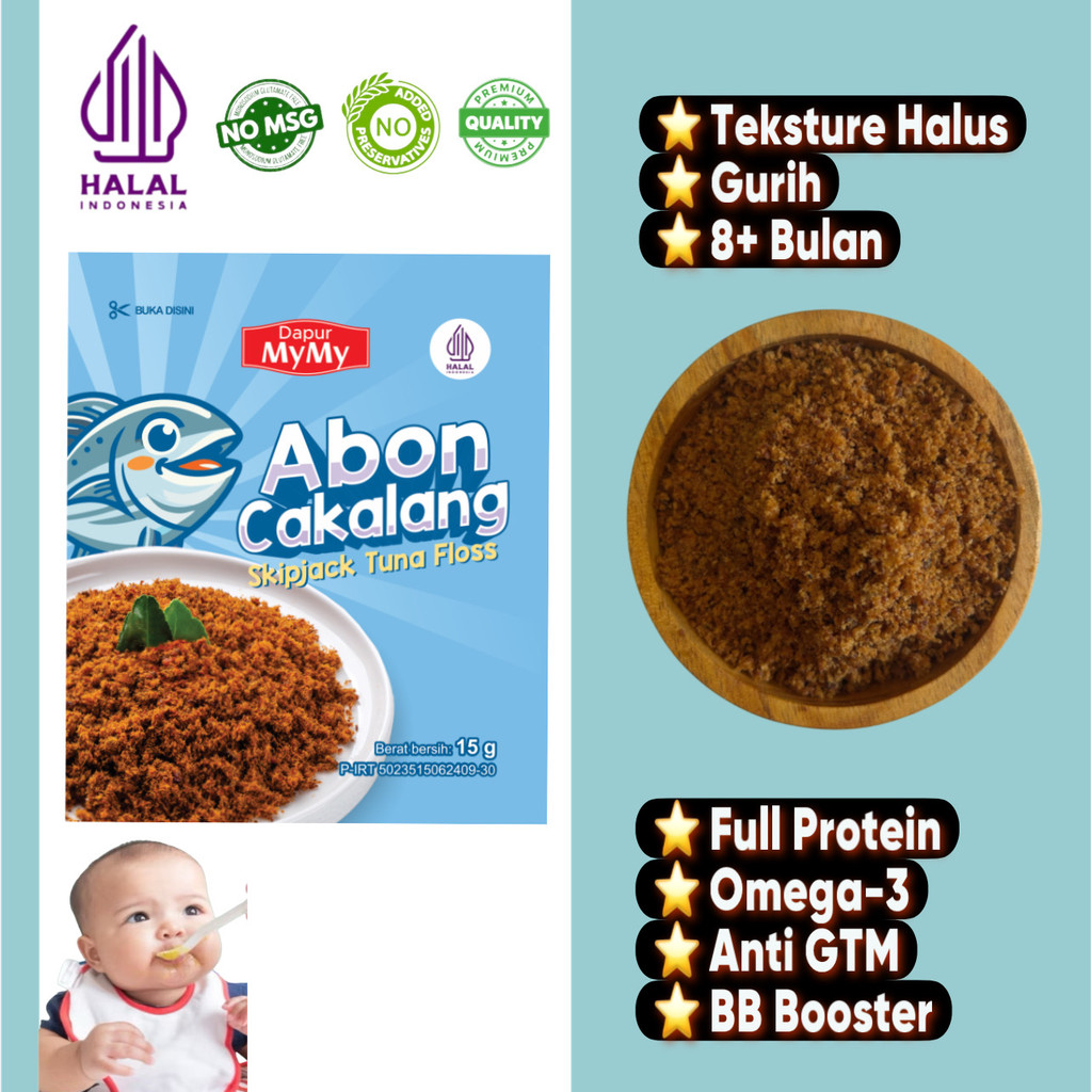 

N3V- Abon MPASI Abon Cakalang Anti GTM Penambah Nafsu Makan Anak Tanpa Campuran Kemasan Ekonomis