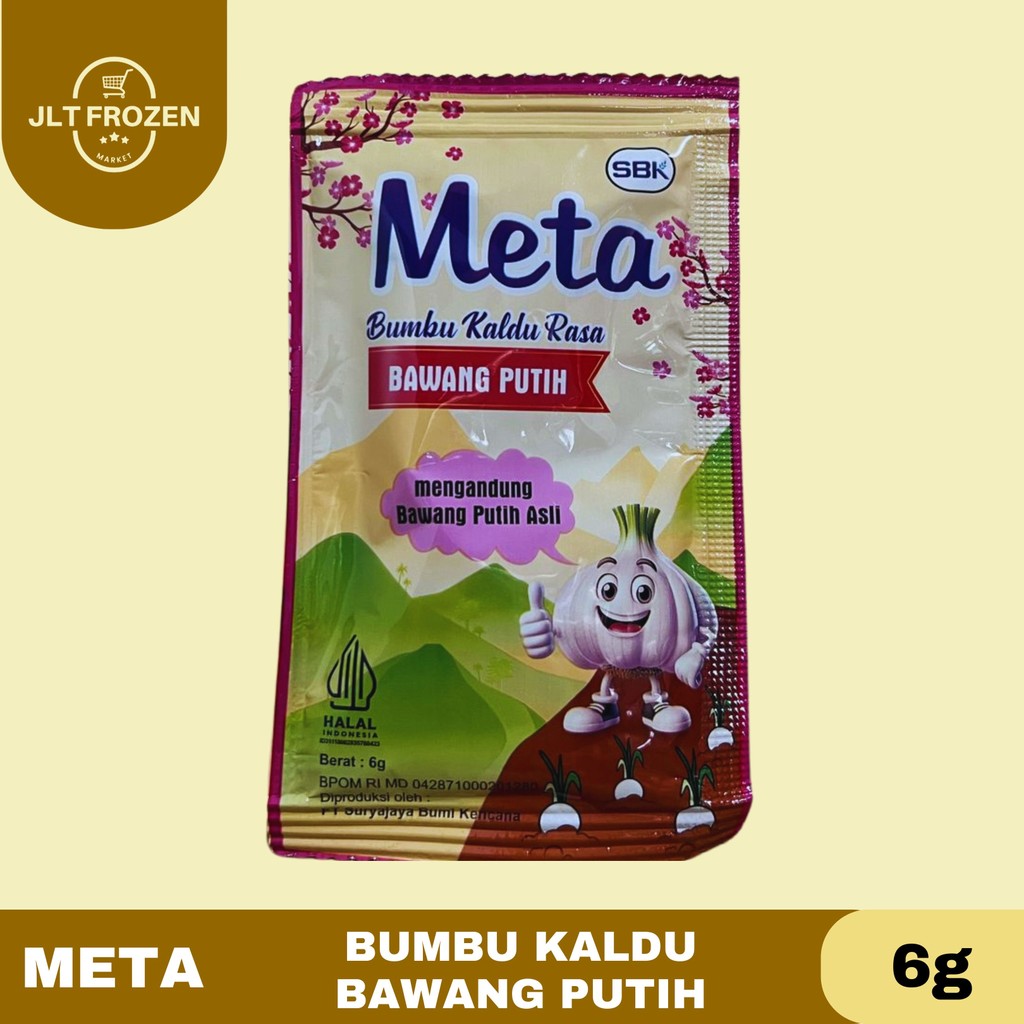 

Meta Bumbu Kaldu Rasa Bawang Putih 6G / Kaldu Bawang Putih / Seasoning / Bawang Putih Bubuk / Powder