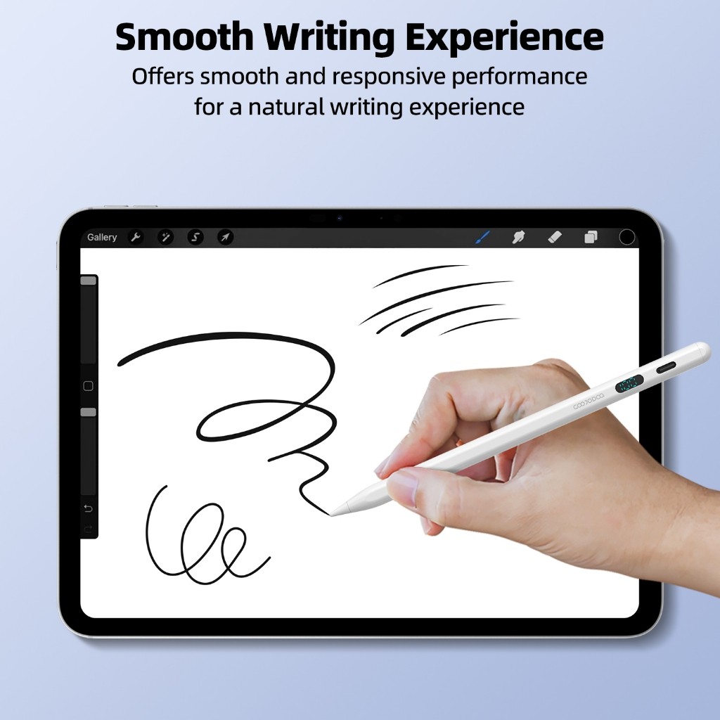 Murah GOOJODOQ GD04 Stylus Pen Universal with battery indicator, suitable for Xiaomi, Huawei, PAD