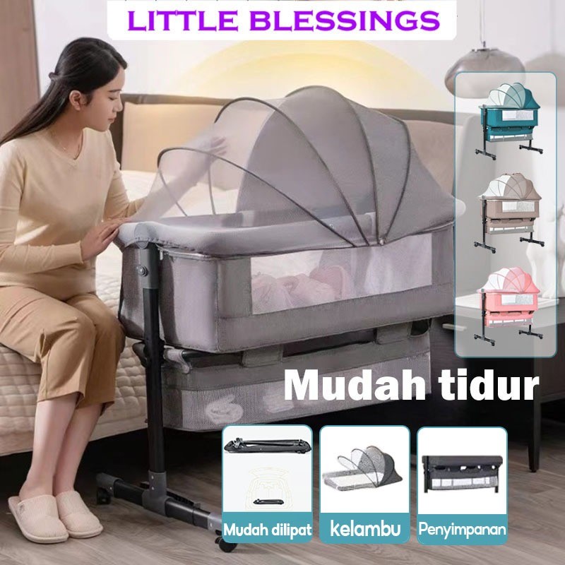 Tempat Tidur Bayi Ranjang Bayi Box Bayi Tempat Tidur Bayi Tempat Tidur Lipat Dinding Box Baby Tempat