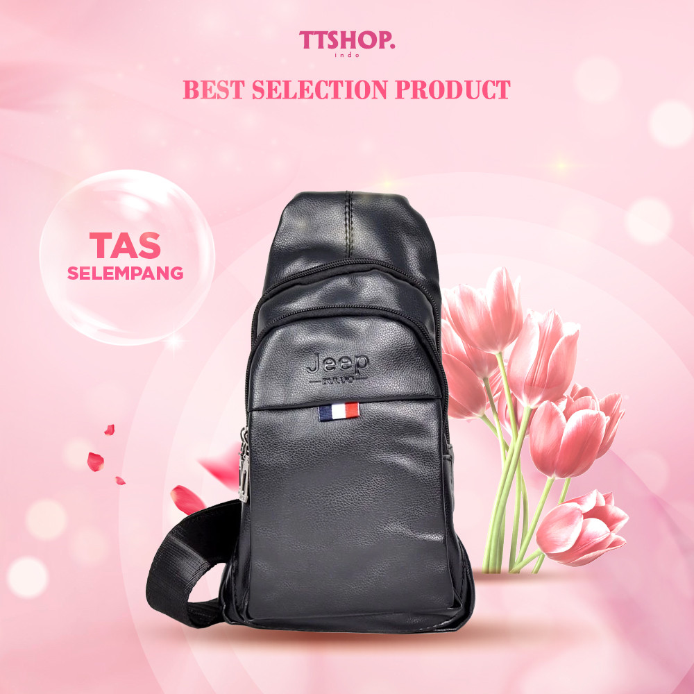 𝙏𝙏𝙎𝙃𝙊𝙋 TAS SELEMPANG PRIA JEEP BULUO FLAG 6071