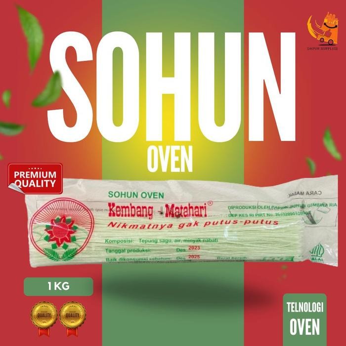 

Sohun Oven Kembang Matahari 1KG / Sohun Premium Lembut Food Snack