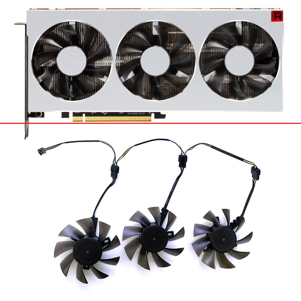 DIY FD7010H12S FD8015H12S Cooling Fan AMD RX RADEON VII GPU FAN For XFX ASUS MSI RX RADEON VII Fan