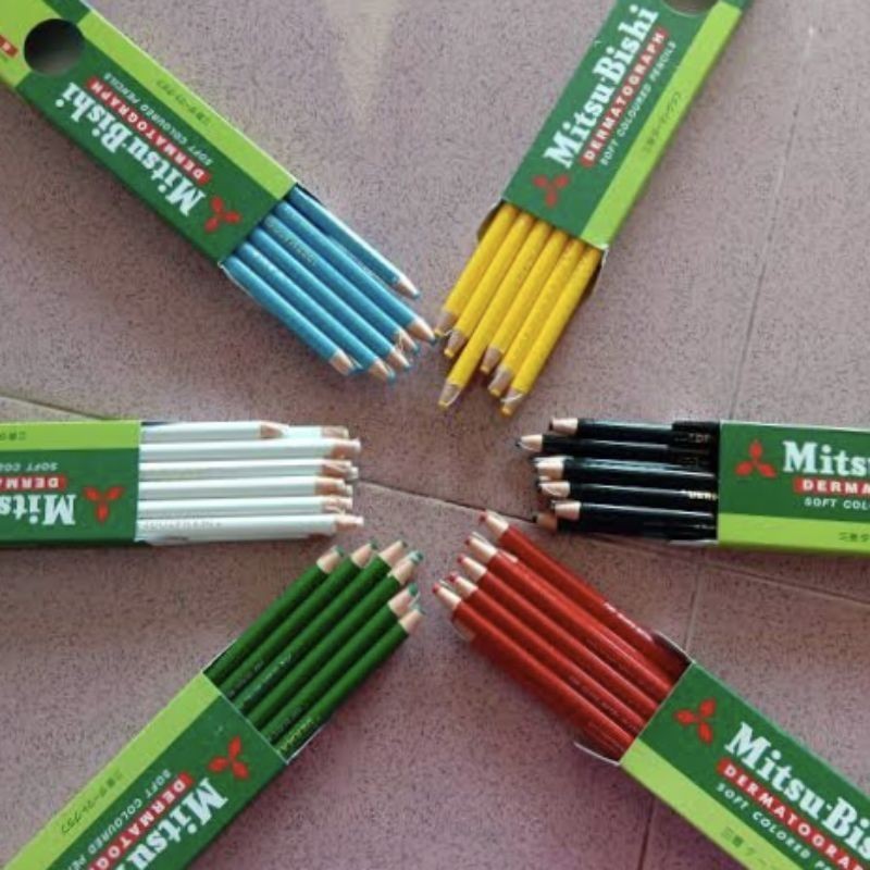 

PENSIL DERMATOGRAPH MITSUBISHI PENSIL KACA (1PAK/12PCS)
