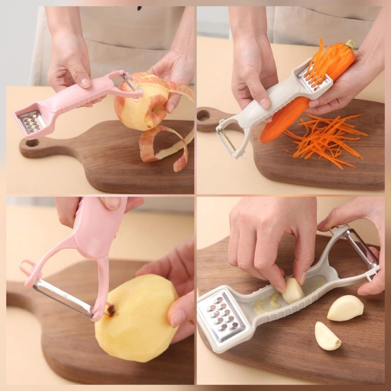 L68 4 in 1 alat kupas parut buah dan sayuran