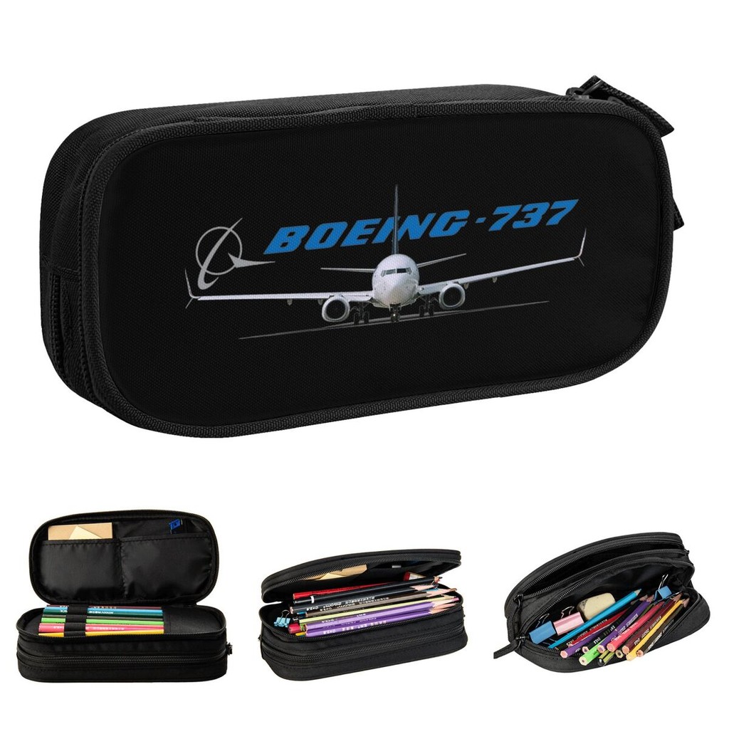 

Boeing 737 Pencil Case Creative Airplane Pen Holder Pencil Bags Girl Boy Big Capacity Office Gifts Pencil Box