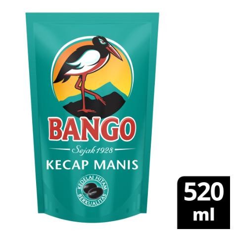 

KECAP MANIS BANGO 2 POUCH UKURAN 520ML+20ml / KECAP BANGO MANIS - FA43