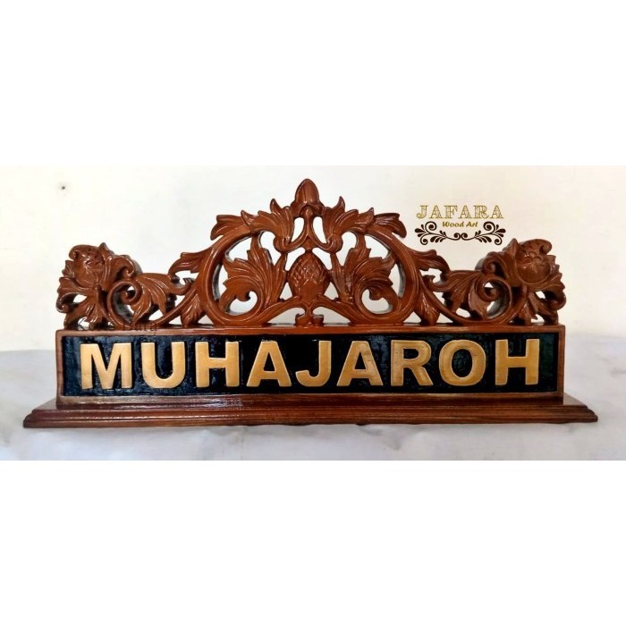 

Papan Nama Kayu Ukir dan Jabatan Kantor Bisa Custome KB12134