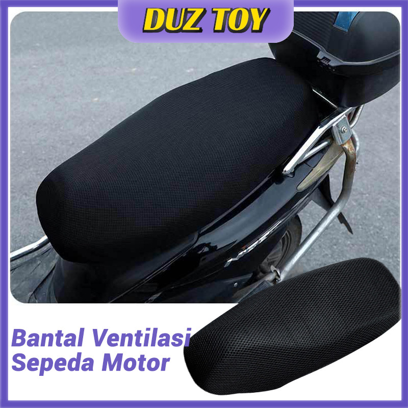 Sarung Jok Sepeda Motor Jaring 3D Bersirkulasi Antiselip Aksesori Bantalan Sarung Jok Skuter Sepeda 