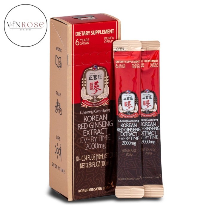 [1 Sachet] Cheong Kwan Jang Korean Red Ginseng "Everytime Balance" & "Longest Edition"/ Ginseng Mera