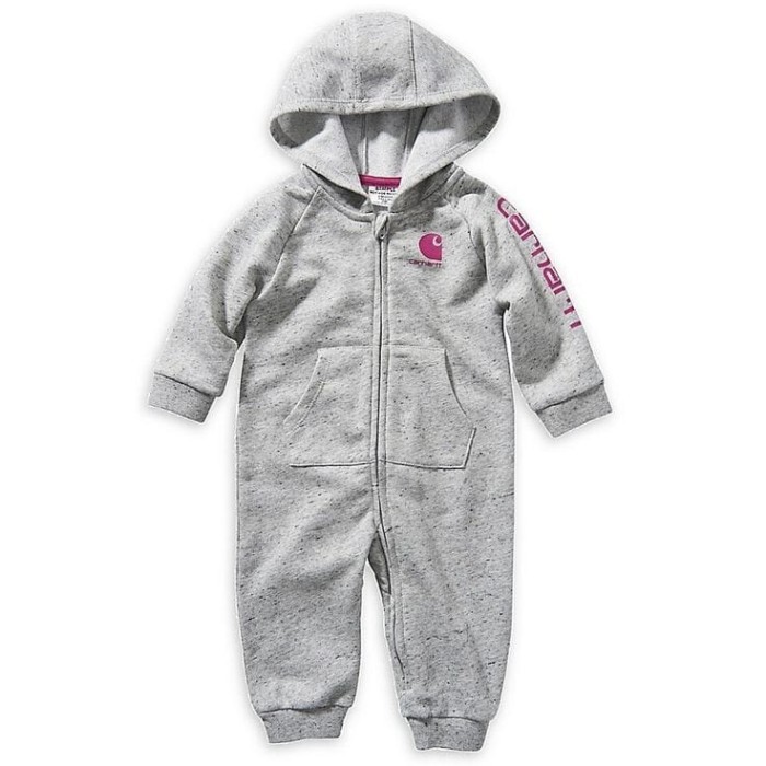 ✔Walhimura✔ - TERMURAH Romper Bayi Romper Anak Jumper Bayi Polos Kupluk Branded Carhartt - Grey Logo