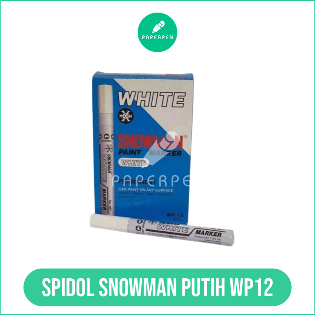 

(SN.ATK) SPIDOL SNOWMAN PUTIH WP-12