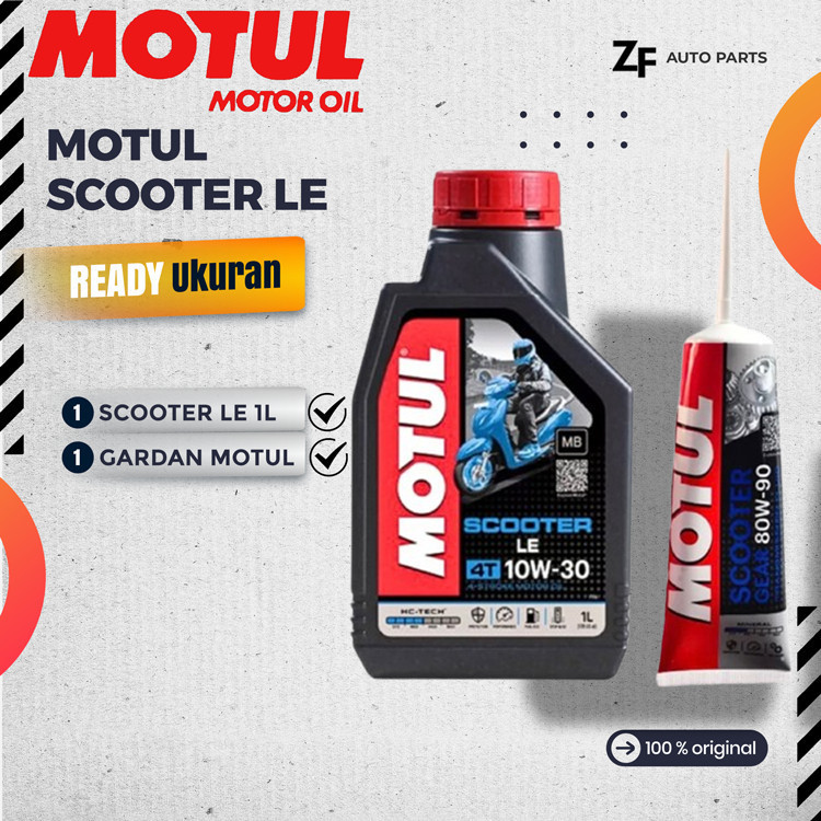 PAKET OLI MOTUL MATIC LEE 0.8L 10W30 & MOTUL GARDAN 120ML BEAT SCOOPY