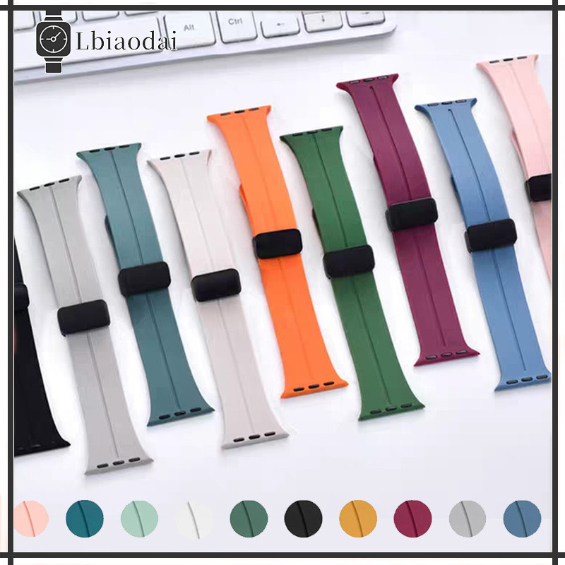 Silicone Sport Strap for Apple Watch Iwatch Ultra/Ultra 3 2 Series 11 10 9 8 7 Se 3 2 6 49mm 45 41mm