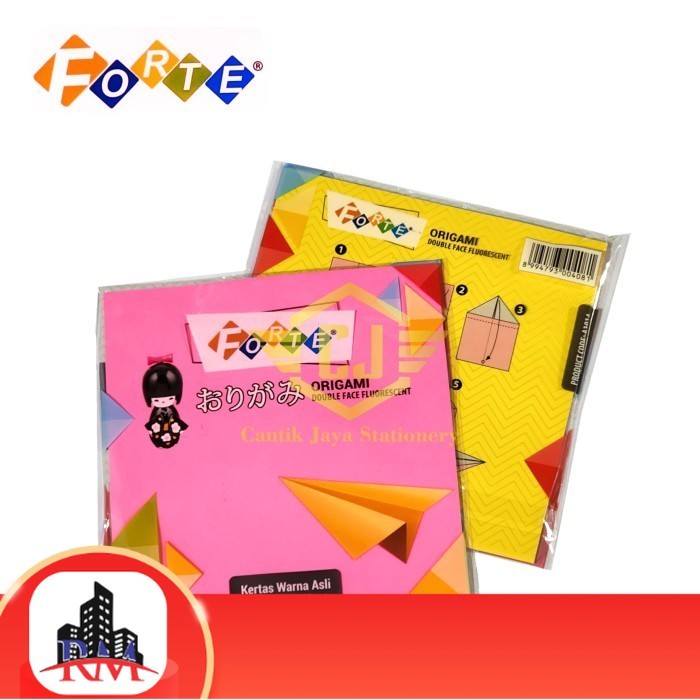 

Kertas Origami FORTE 14X14cm Double Side Face Fluorescent 14 x 14 cm