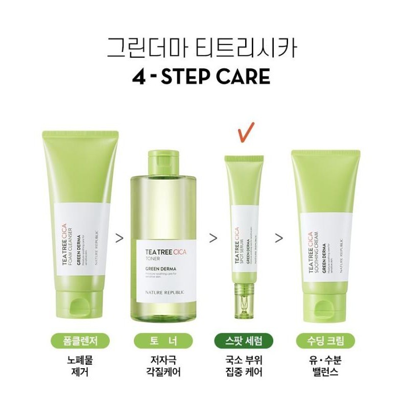 NATURE REPUBLIC Green Derma Tea Tree Cica Acne | NATURE REPUBLIC Green Derma
