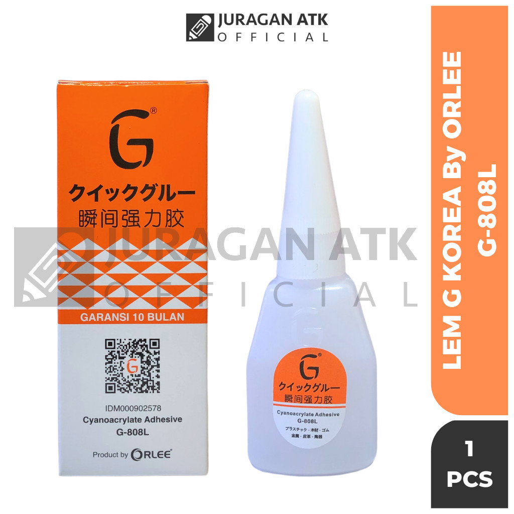 

( 1 Pcs ) ORLEE Lem G Original 100% Kualitas Super / Lem Korea Serbaguna G-808L
