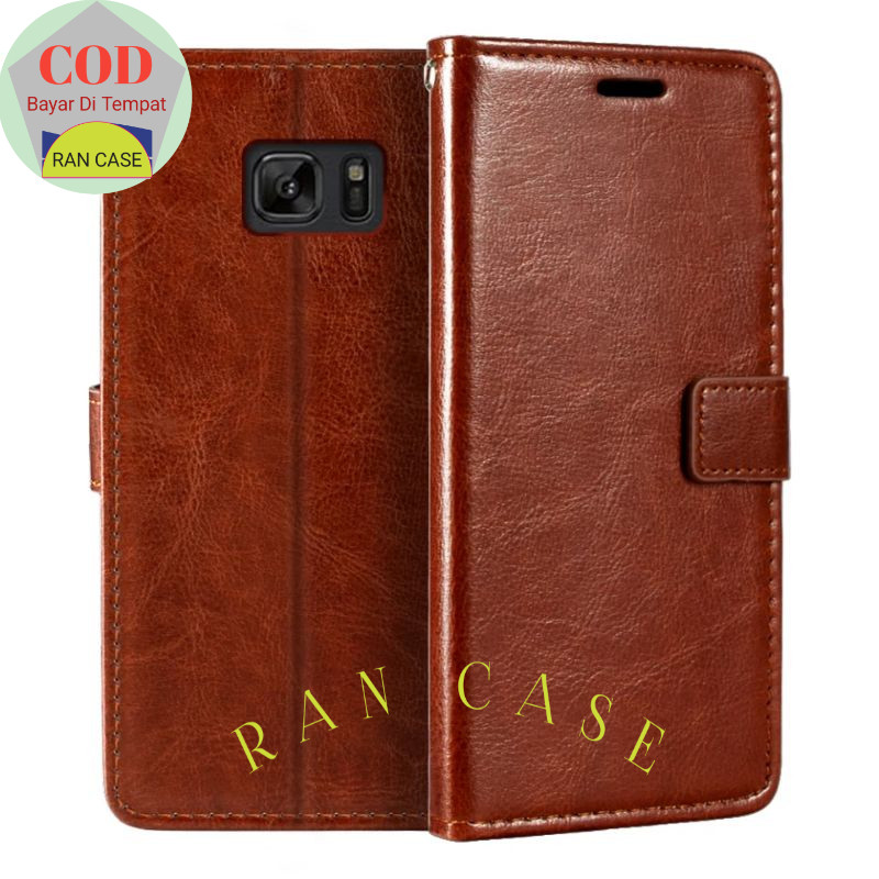 CASE SAMSUNG GALAXY NOTE 7 | NOTE FE LEATHER CASE SARUNG HP DOMPET KULIT FLIP COVER KESING HEADPHONE