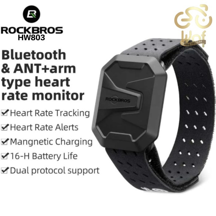 ROCKBROS HW803 Heart Rate Sensor Monitor Olahraga Sepeda Lari Model Arm Band Tangan Cycling Heart Ra