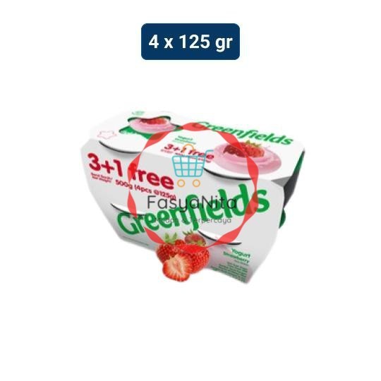 

Greenfields Stirred Yogurt Strawberry 4 x 125 gr - Fasyanita Denpasar