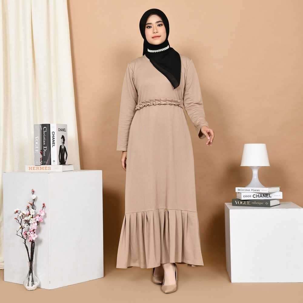 Mybamus Berly Plit Dress Khaki M14553 R4S2