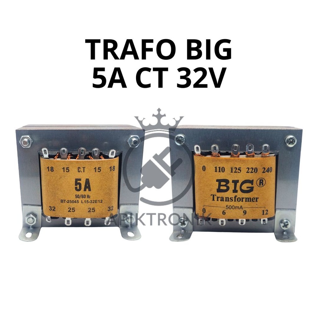 TRAFO 5A BIG CT 32VOLT 5A CT 32V 5 AMPER CT 32 VOLT