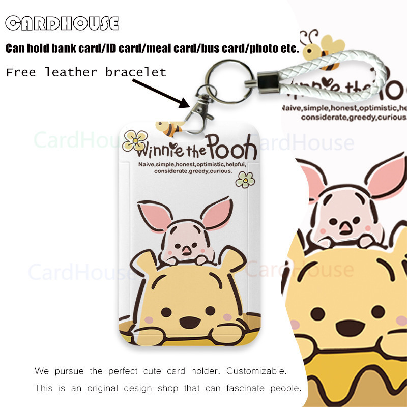 

( CardHouse ) INS ID CARD HOLDER Kartun Lucu Winnie the Pooh LT61 Tempat Kartu Photocard Photo Card