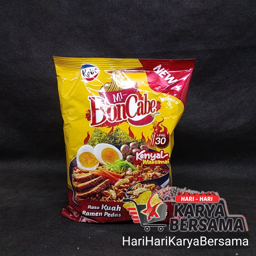 

KOBE MI INSTAN BON CABE RASA RAMEN PEDAS + MAKARONI LEVEL-30 90GR