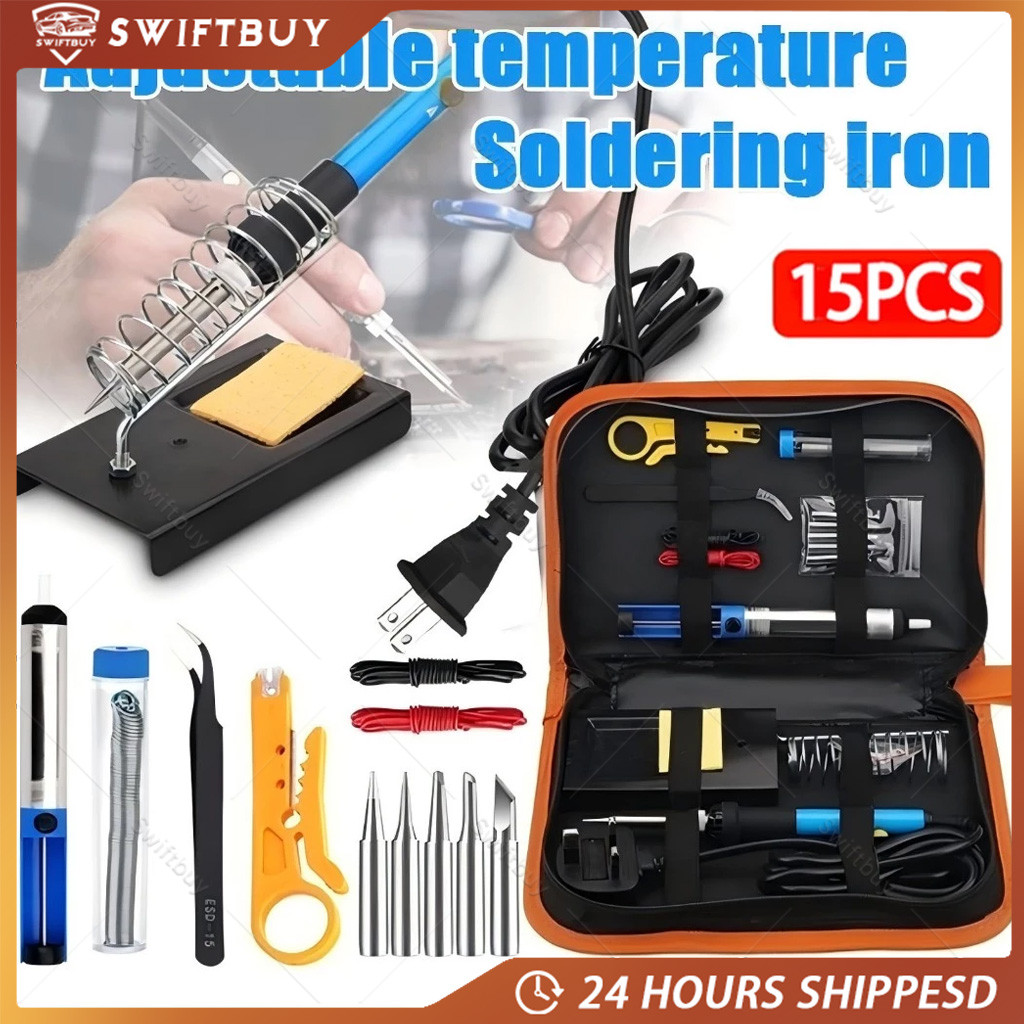 Paket Solder Listrik Lengkap Set Solder Listrik Lengkap dengan Multimeter Iron Tool Kit 220V 60W/Sol