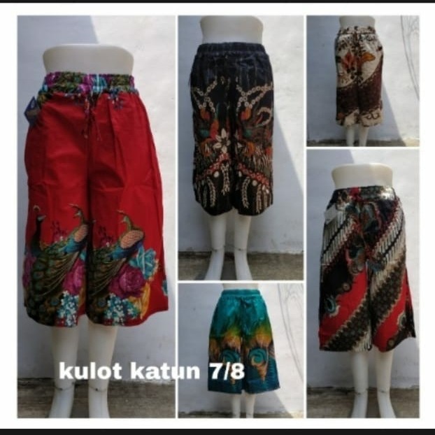 CELANA KULOT BATIK 7/8/CELANA BATIK WANITA - all size, RANDOM