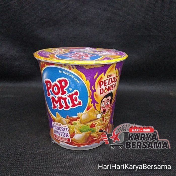 

POP MIE MIE INSTANT KUAH PEDAS DOWER CUP RASA PANGSIT JONTOR 75GR