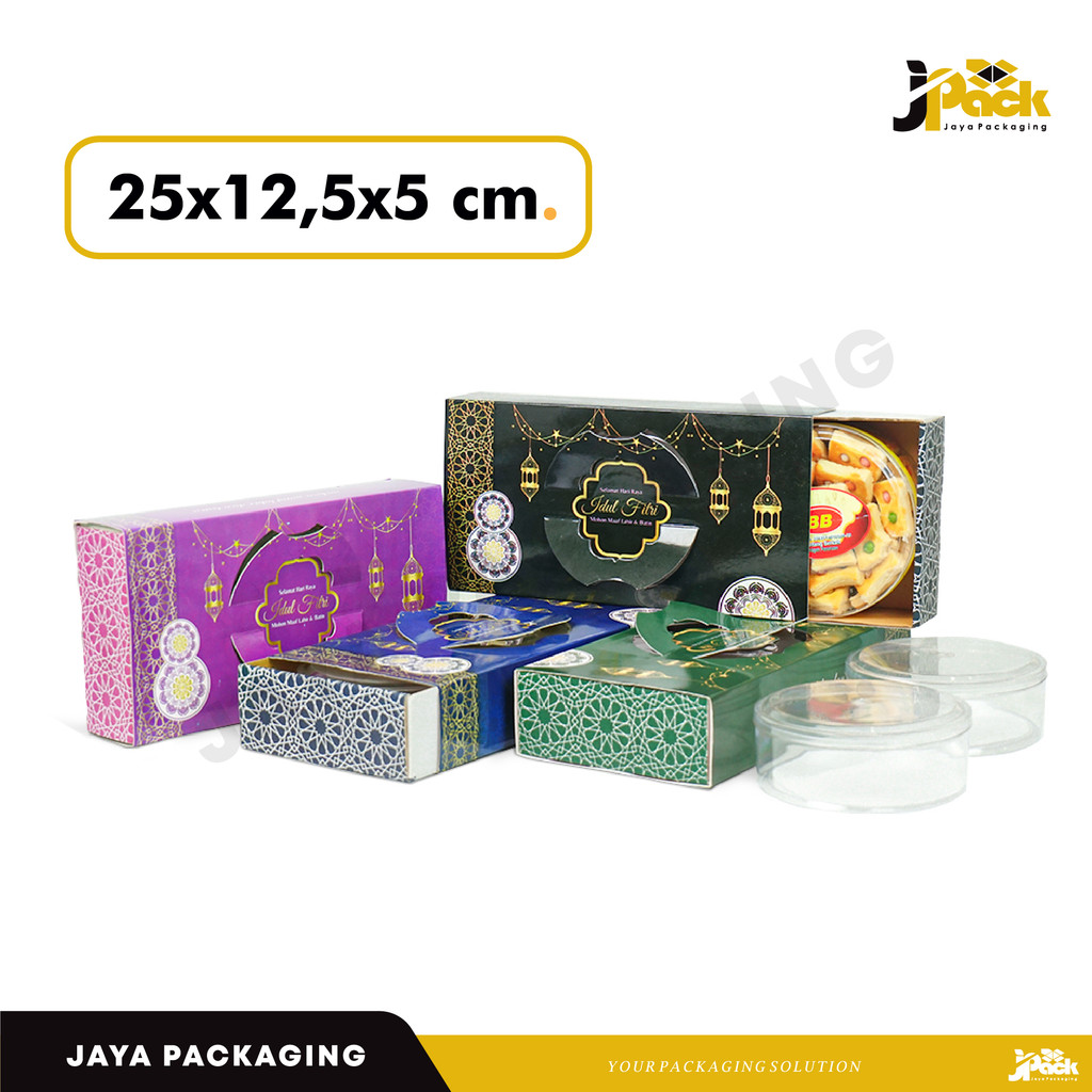 

Box 25x12x5 Toples Kuker 250 gr Bulat/Kotak 400 gr ("Premium" isi 2) kardus/kemasan/boxslide/Slide/Jinjing/gablebox/Kuker 250gr/Box/IdulFitri/EidMubarak/tinggi5