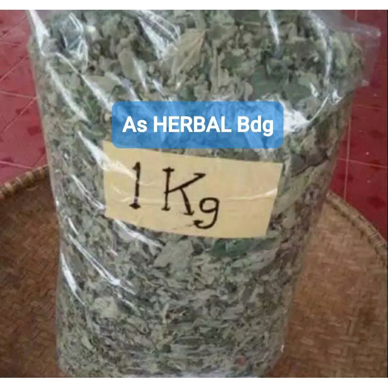 

Paket 1 kg daun kersen kering asli murah