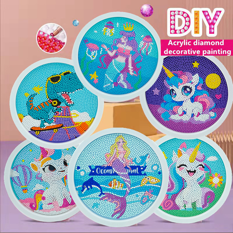 5D DIY Diamonds Painting Cartoon Painting Unicorn Mermaid Mosaic Diamond Painting Kits DIY Home Deco
