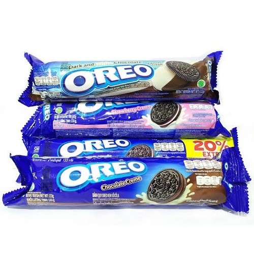 

❤ BEAUTY ❤ Oreo Biskuit Sandwich Roll Cream Wafer 123gr Original Strawberry /Oreo Biskuit Chocolate Pcs 38g Untuk Snack Sekolah