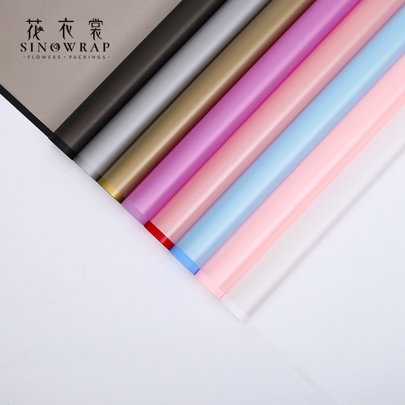 

(pack) Kertas Cellophane Line Color Flower Wrapping/kertas buket murah 20 lembar