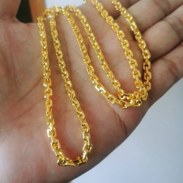 Kalung Rantai Nori Lapis Emas