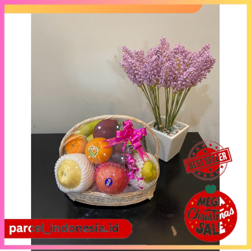 

(SAME DAY) Parcel Buah Natal Segar Premium Box Hampers Buah Free Kartu Ucapan Surabaya Sidoarjo - Basic