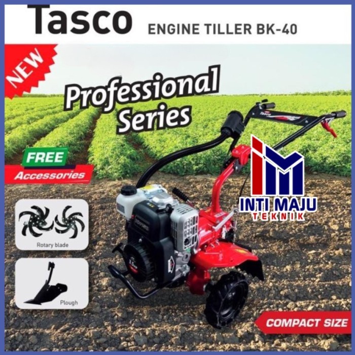 Mesin Traktor Mini Tasco BK-40 Tiller Tanah Kering Dan Basah