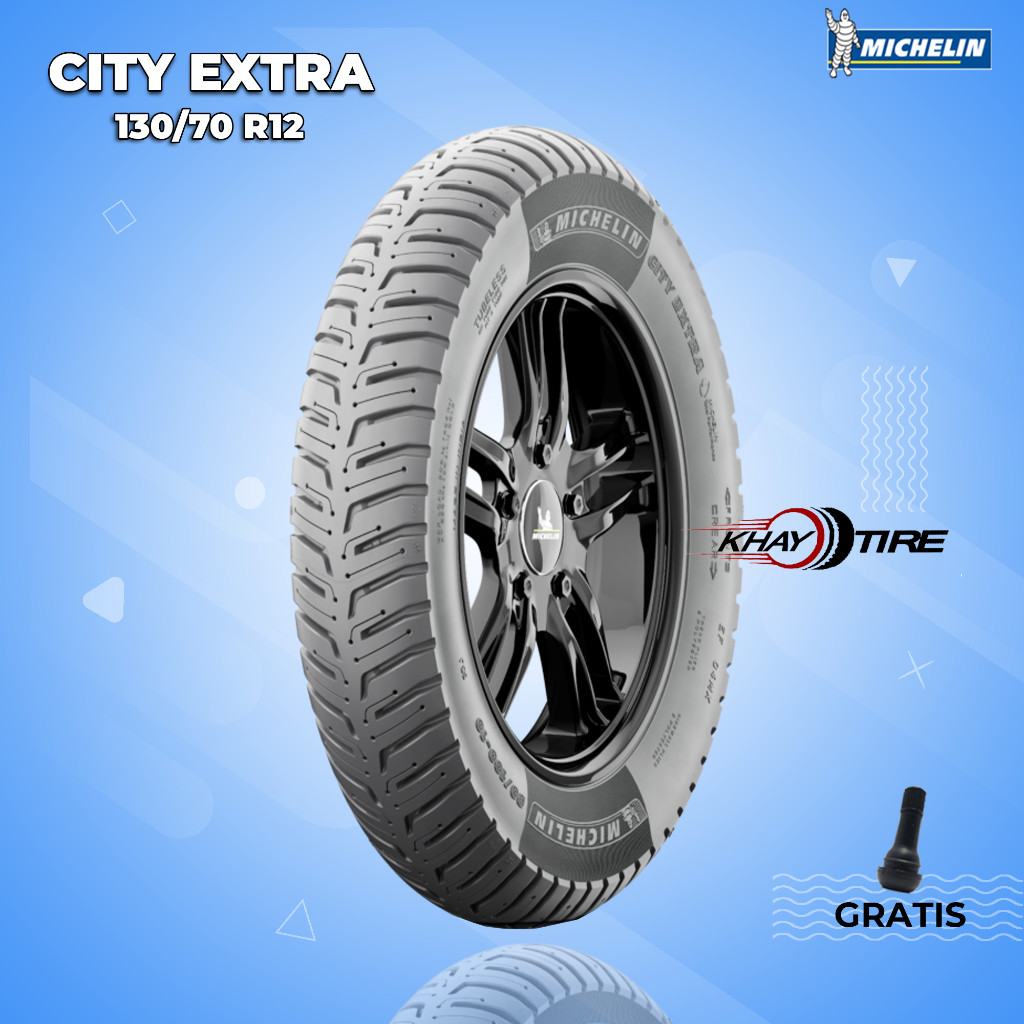 Ban Motor Vespa Matic MICHELIN CITY EXTRA 130/70 Ring 12 Tubeless