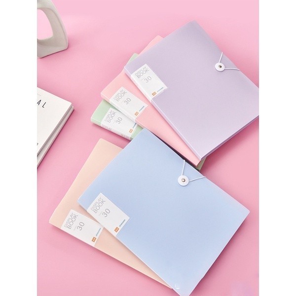 

Display Book / Map File Dokumen Halaman Warna Pastel/Document Keeper Pockets | File Organizer A4 20/30/40