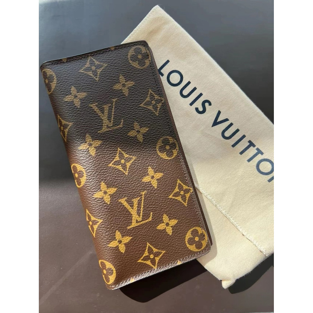 [Toko Butik Annie]   LV Dompet panjang pria/Dompet Bunga Tua/Warna coklat/warna abu-abu gelap/LV Bra