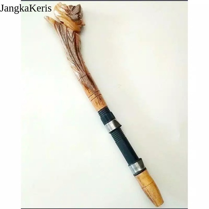 Pahul Gagang Joran Reel Ukir Kayu Motif Wayang terlaris